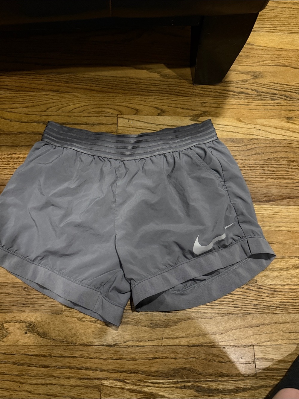 Nike Women’s Light Grey Athletic Running Shorts